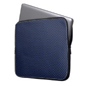 Royal Blue Automotive Carbon Fibre Decor Print Laptopschutzhülle (Vorderseite Links)