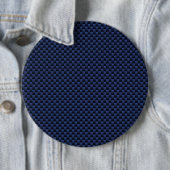 Royal Blue Automotive Carbon Fibre Weave Print Button (Beispiel)