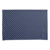 Royal Blue Automotive Carbon Fibre Weave Print Kissenbezug (Vorderseite-Rechts)