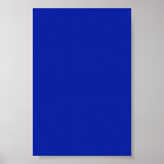 Royal Blue Background auf einem Poster (Vorne)