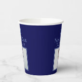 Royal Blue Bar Mitzvah Foto Star von David Party Pappbecher (Links)