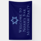 Royal Blue Bar Mitzvah Party Star von David Banner (Vertikal)