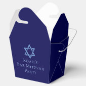Royal Blue Bar Mitzvah Party Star von David Geschenkschachtel (Geöffnet)
