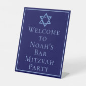 Royal Blue Bar Mitzvah Party Star von David Sockelschild (Vorderseite)