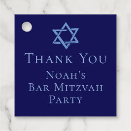 Royal Blue Bar Mitzvah Star von David Party Geschenkanhänger