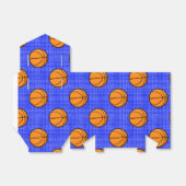Royal Blue Basketball Pattern Geschenkschachtel (Ungefaltet)