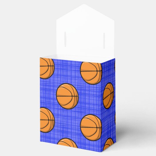 Royal Blue Basketball Pattern Geschenkschachtel (Geöffnet)
