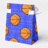 Royal Blue Basketball Pattern Geschenkschachtel (Rückseite)
