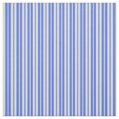 Royal Blue & Beige Farbstreifen/Linke Muster Stoff (Muster)