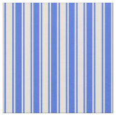 Royal Blue & Beige Lined Pattern Stoff (Nahaufnahme)
