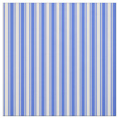 Royal Blue & Beige Lined Pattern Stoff (Muster)