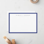 Royal Blue Beruflich Correspondence Mitteilungskarte (Vorderseite/Rückseite Beispiel)