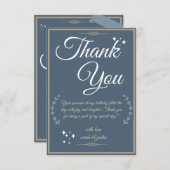 Royal Blue Birthday Bash! Dankeskarte (Vorne/Hinten)