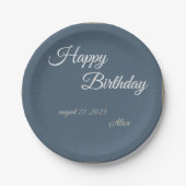 "Royal Blue Birthday Bash!" Pappteller (Vorderseite)