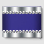 Royal Blue Birthday Party Gästebuch (Rückseite)