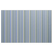 Royal Blue, Bisque und Dark Olive Green Muster Stoff (Fat Quarter (45,7 x 55,9 cm))