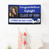 Royal Blue & Black Abschluss Banner (Insitu)