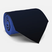 Royal Blue Black Double Side Ombre Krawatte (Gerollt)