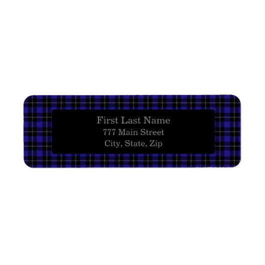 Royal Blue Black Kariert (Vorne)
