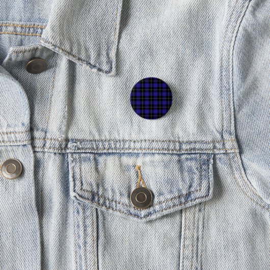 Royal Blue Black Kariert Button (Beispiel)