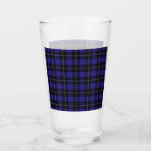 Royal Blue Black Kariert Glas (Rückseite)