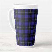 Royal Blue Black Kariert Milchtasse (Linke Ecke)