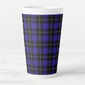 Royal Blue Black Kariert Milchtasse (Vorderseite)