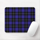 Royal Blue Black Kariert Mousepad (Mit Mouse)