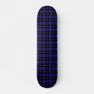 Royal Blue Black Kariert Skateboard