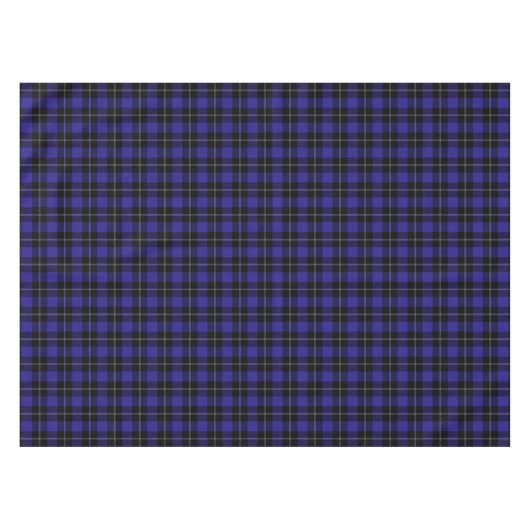 Royal Blue Black Kariert Tischdecke (Vorderseite (Horizontal))