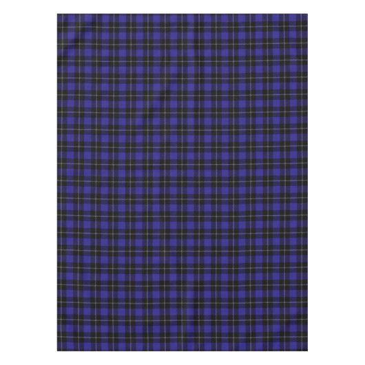 Royal Blue Black Kariert Tischdecke (Vorderseite)