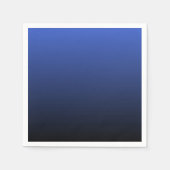 Royal Blue Black Ombre Serviette (Vorderseite)