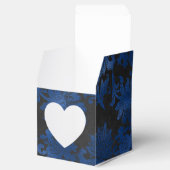 Royal Blue, Black und Silver Damask Geschenkschachtel (Geöffnet)