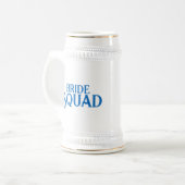 Royal Blue Bride Squad Bierglas (Vorderseite Links)