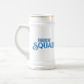 Royal Blue Bride Squad Bierglas (Links)