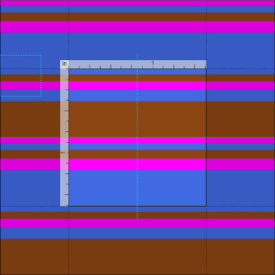 Royal Blue, Brown und Fuchsia farbiges Muster Stoff
