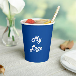 Royal Blue Business Company Logopapier-Becher Pappbecher