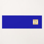 Royal Blue Business Logo Studio Yogamatte (Vorderseite (Horizontal))