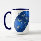 Royal Blue Butterfells Initials Letter F Monogram Tasse (Links)