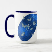 Royal Blue Butterfells Initials Letter N Monogram Tasse (Links)