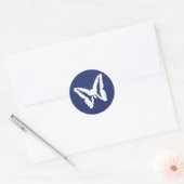 Royal Blue Butterfly Envelope Sticker Siegel (Umschlag)