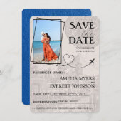 Royal Blue Cancun Pass Save the Date (Vorne/Hinten)
