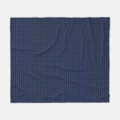Royal Blue Carbon Fibre Style Weave Print Fleecedecke (Vorderseite (Horizontal))