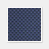 Royal Blue Carbon Fibre Style Weave Print Serviette (Vorderseite)
