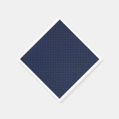 Royal Blue Carbon Fibre Style Weave Print Serviette (Ecke)