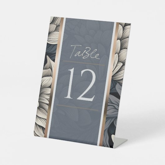 Royal Blue & Champagne White Sockelschild (Vorderseite)