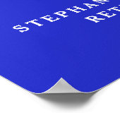 Royal Blue Cheers to 60 Years Retirement Willkomme Poster (Ecke)