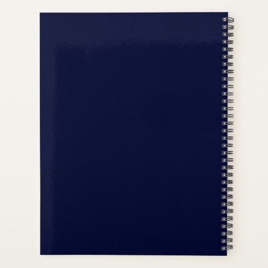 Royal Blue Color Planner Planer (Rückseite)