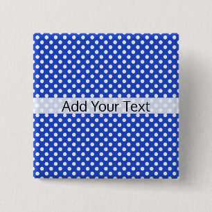 Royal Blue Combination Polka Dots by STaylor Button
