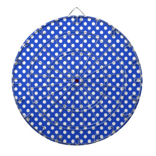 Royal Blue Combination Polka Dots by STaylor Dartscheibe